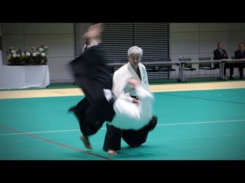 Aikido Demonstration - Doshu Moriteru Ueshiba - 12th IAF Congress (2016) [Aikikai]